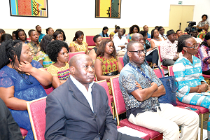 Dr Abebe Haile -Gabriel (right) addressing participants in the forum on World Food Safety. Pictures: EBOW HANSON Dr Abebe Haile -Gabriel (right) addressing participants in the forum on World Food Safety. Pictures: EBOW HANSON