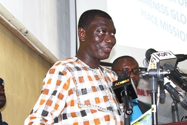 Dr Samuel Ato Duncan addressing guests at the launch of the Centre of Awareness Food Supplement (COAFS), in Accra yesterday. Picture: PATRICK DICKSON