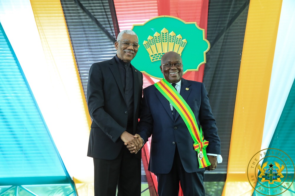 Guyana confers highest national award on President Akufo-Addo