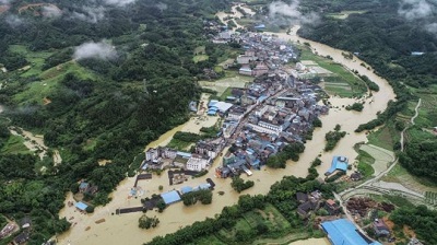 Hundreds of homes were destroyed by the torrential rain