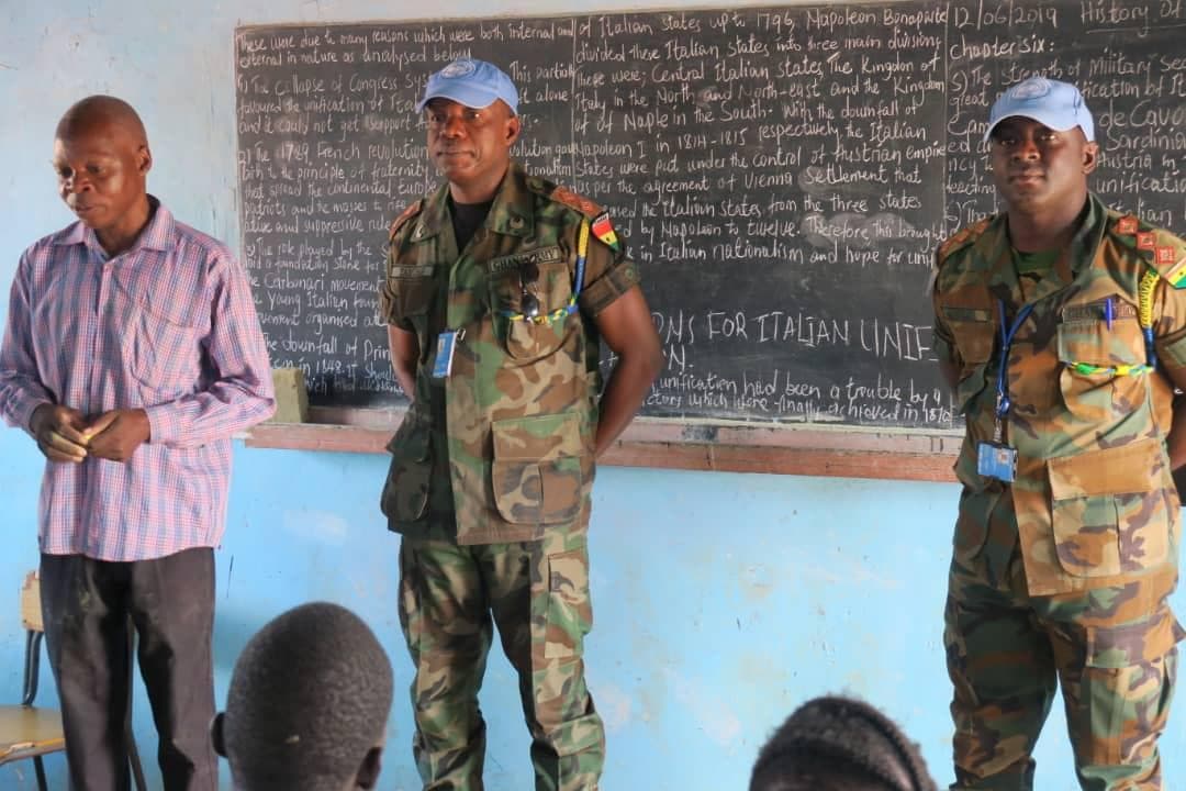 Ghanaian soldiers reach out to South Sudanese Secondary School 