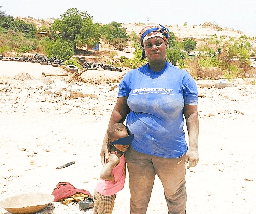 39-year-old Charity Kissi and her three-year-old daughter