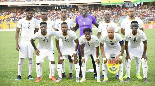 Line-up of the Black Stars