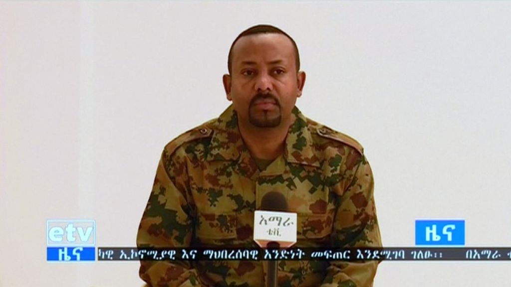  Prime Minister Abiy appeared on TV wearing military fatigues 