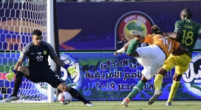 Jonathan Kodjia scored his ninth international goal in Ivory Coast's 1-0 win over South Africa on Monday