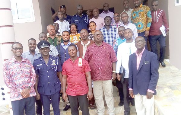 Officials who participated in the project review meeting