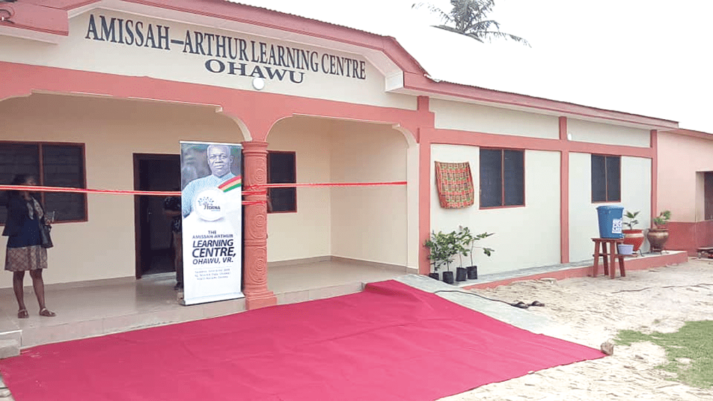 Ohawu c’ty constructs learning  centre in honour of Amissah-Arthur 
