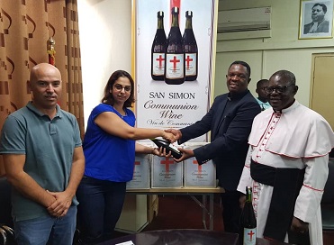 From Right Venerable Dr. Joseph Lankwei Lamptey - Rev. Dr Cyril G.K. Fayose - Mrs. Sabine Nakouzi &amp; Mr. Marco Polo