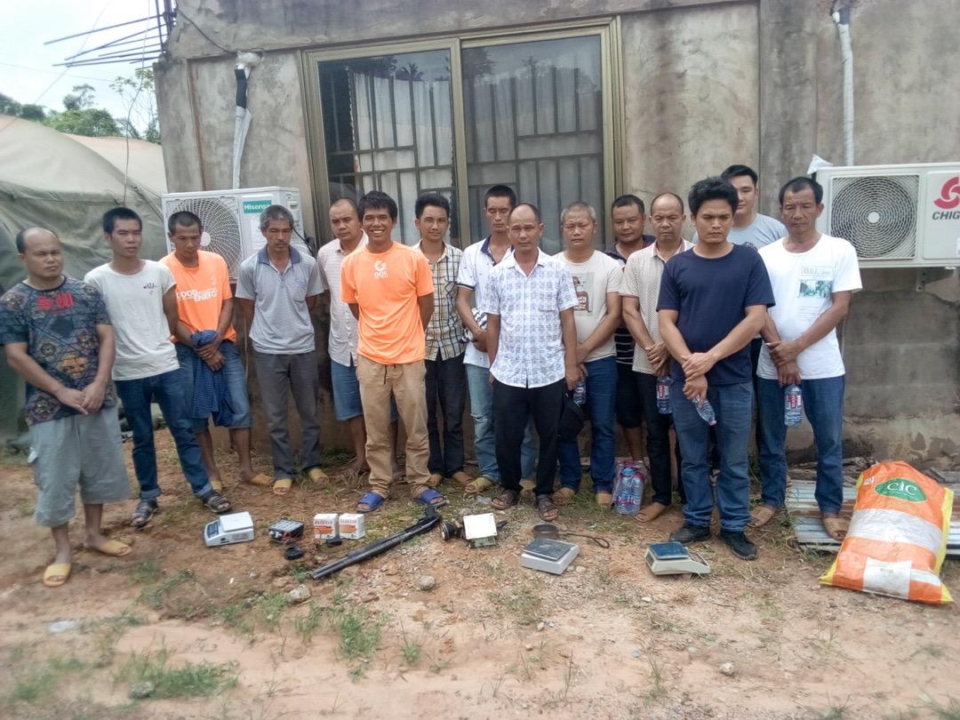 Operation Vanguard arrests 15 suspected Chinese illegal miners 