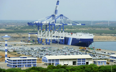 The new oil refinery will be built near the port of Hambantota