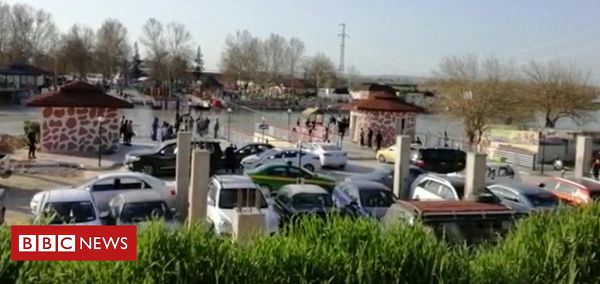 The ferry was reportedly en route to a tourist island upstream from the city centre 