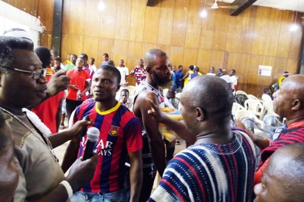 Some of the fishermen at the meeting