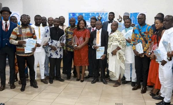  The award winners with dignitaries after the event