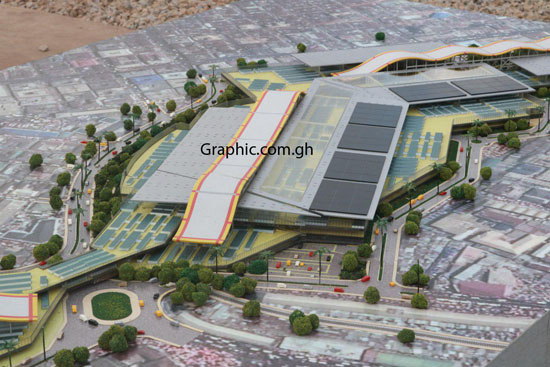 The proposed Kumasi Central Market project. PICTURES BY EMMANUEL BAAH
