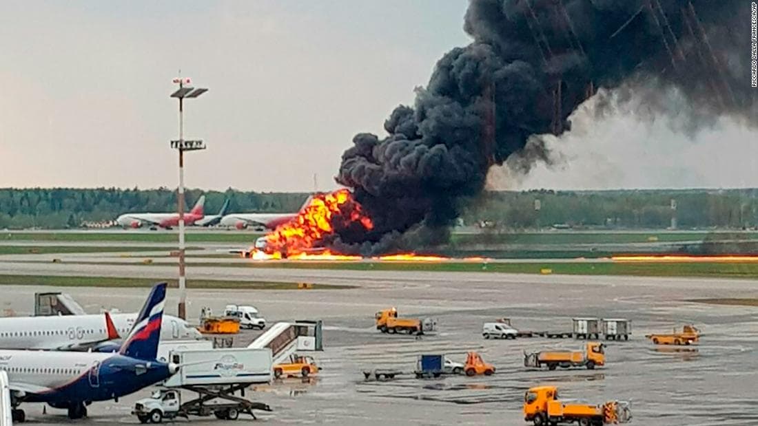 At least 41 dead in Russian plane fire