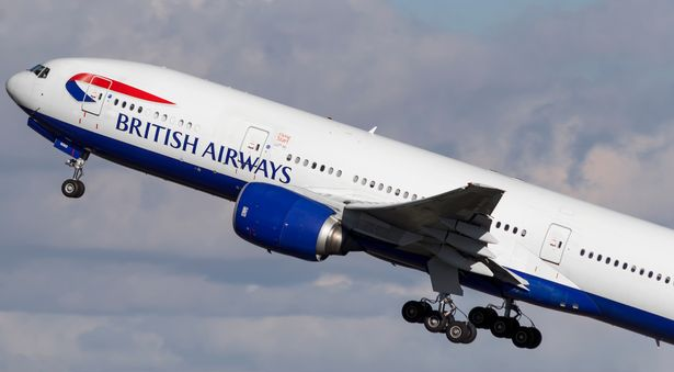 he British Airways plane had left London Gatwick on Sunday