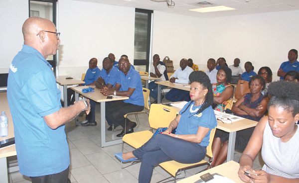 Mr Jonathan Bartels-Kodwo, President,Rotary Club of  Accra-North,speaking at the Automated External Defibrillator (AED) training in Accra. Picture: INNOCENT K.OWUSU