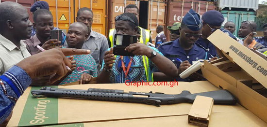 Customs detain container suspected to be holding firearms at Tema Port (VIDEO)