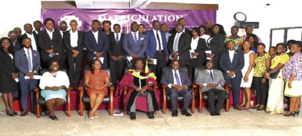 The matriculants and officials of MountCrest University College
