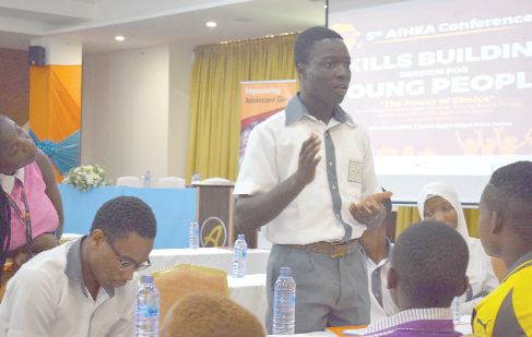 A participant contributing during the interactive focus group discussion session