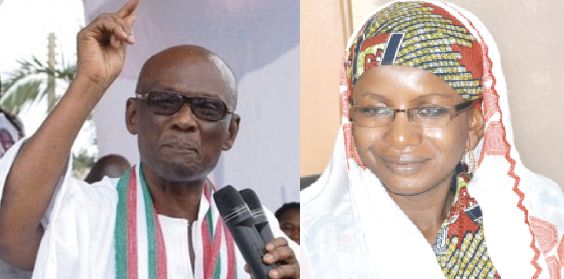 Prof. Edmund Delle (left) and Hajia Hamdatu Ibrahim