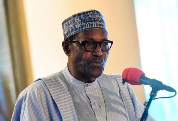 Mr Buhari, pictured here in April, faces many challenges in his second term as leader