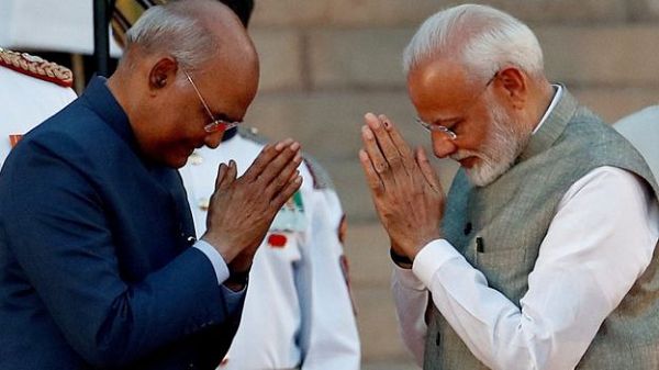 Narenda Modi was sworn-in by President Ram Nath Kovind
