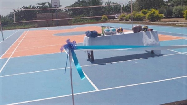 •An overview of the multi-sports facility donated to St. Monica’s SHS