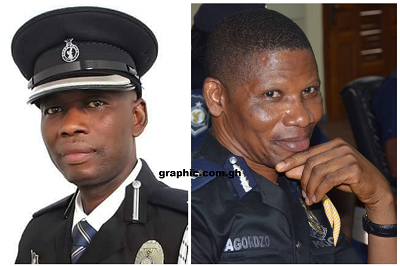 Supt Peter Lanchene Toobu (retd) and Assistant Commissioner of Police (ACP) Dr Benjamin Agordzo (right)