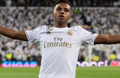 Rodrygo's hat-trick came in only his second Champions League appearance