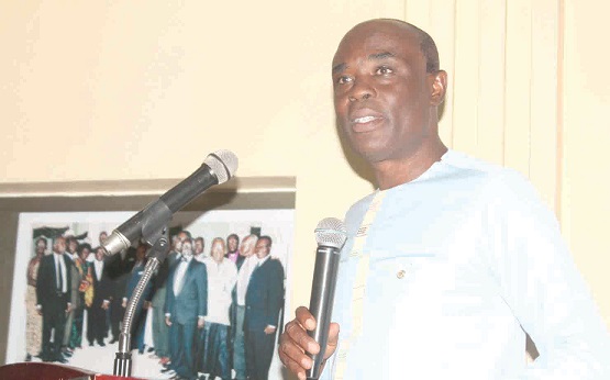  Prof. Okoe Amartey, Vice Chancellor, University of Professional Studies, Accra, delivering a lecture on “Public Sector: A Catalyst for National Development”.