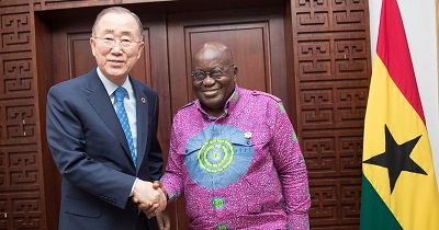 Ban Ki-Moon credits Akufo-Addo for his election as UN Secretary General
