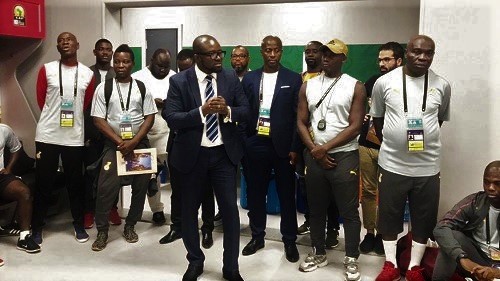 Mr Kurt Okraku, GFA President, charges Black Meteors to fight for Olympic Games ticket tomorrow 