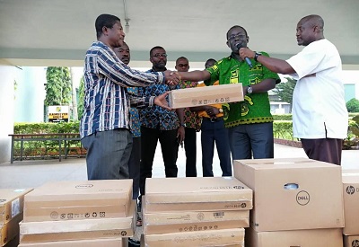 Addo Kufuor Jnr donates ICT equipment to Prempeh College
