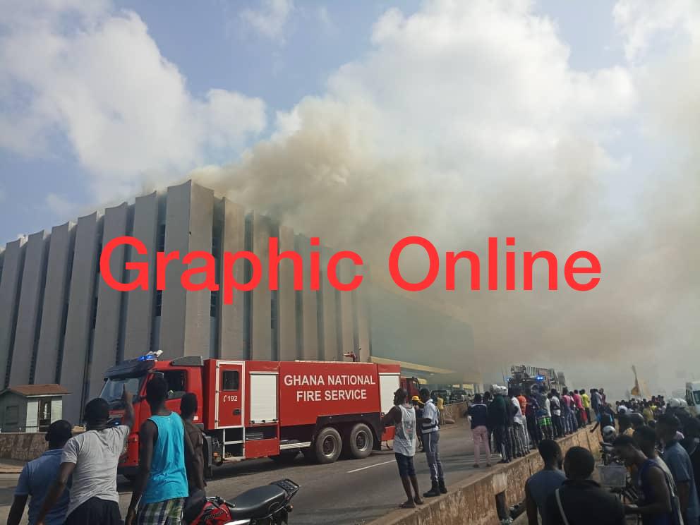 Fire guts GRA head office annex in Accra (VIDEO)