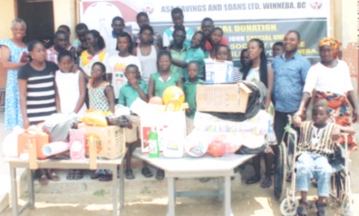 The beneficiaries with the items