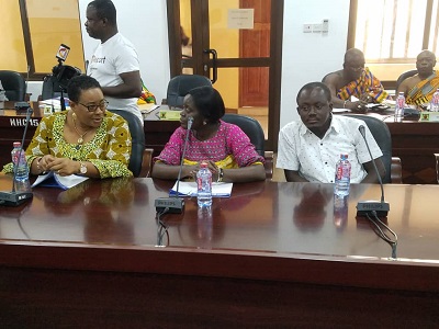 From left: Mrs Mary Awe-Lena Addah, programmes Manager at Gll, Mrs Petra Degraft Johnson, ALACK officer at Gll