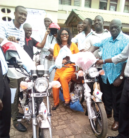 Ministry presents motorbikes to assembly members