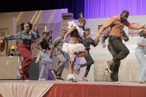 The choreography at the end of the play was beautiful