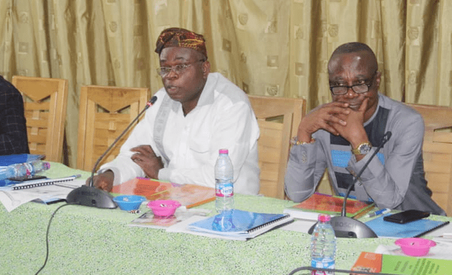 Chairman of the Public Accounts Committee, Mr James Klutsey Avedzi (in white)