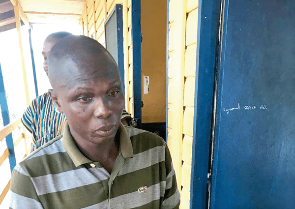 Bright Kofi Bansah in Police custody at Sogakope