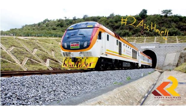  A banner on the Kenya Railways Facebook page announces the launch of the passenger service