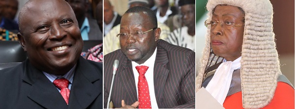  Martin Alamisi Amidu, Special Prosecutor(left),Dr Dominic Ayine, a former Deputy Attorney-General(middle), Justice Sophia Akuffo, the Chief Justice(right)