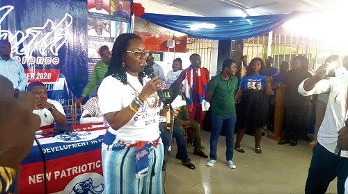 Mrs Ursula Owusu Ekuful addressing the delegates