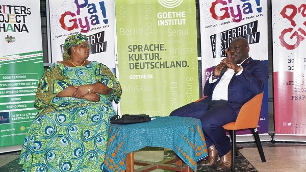 Prof. Esi Sutherland with Prof. Ato Quayson