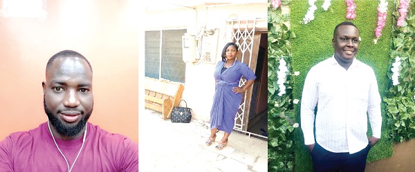 Mr Richmond Kwaw Blay on left,Ms Joana Awuku in the middle,Mr Emmanuel Kofi Asare on the left