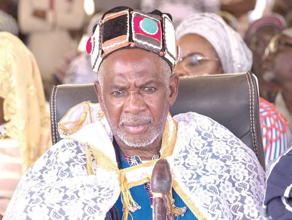 Naa Fuseini Pelpuo IV, the Overlord of Wa:  He cannot enter the Mangu community