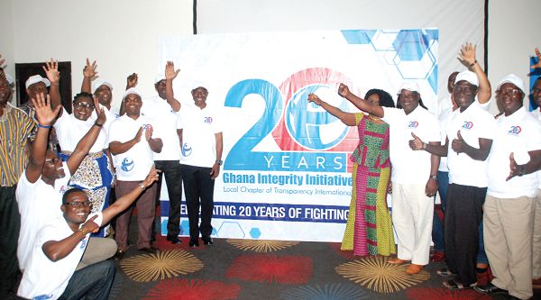  The board  and staff members of GII launching the anniversary