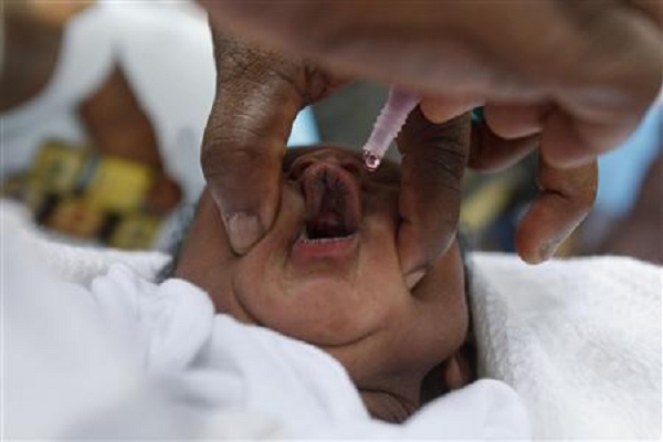 Polio vaccination(library photo)