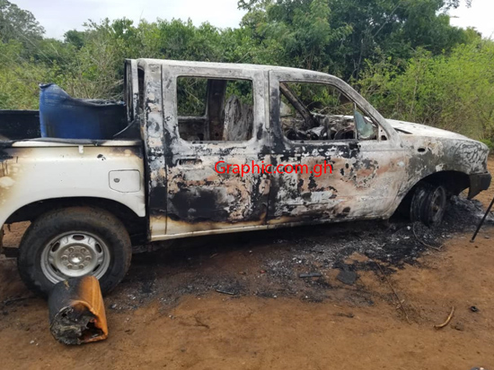 The family, a man, his wife and their five-year-old son were allegedly shot by some unknown assailants and were burnt beyond recognition.
